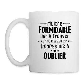 Maître Formidable Idée Cadeau Maître D'école - Mug blanc - blanc - Gauche