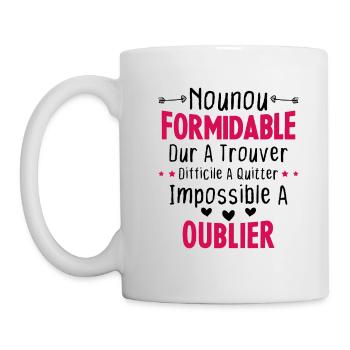 Nounou formidable Idée Cadeau Pour Nounou Famille - Mug blanc - blanc - Gauche