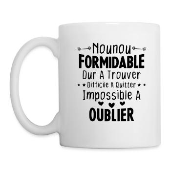 Nounou formidable Idée Cadeau Pour Nounou Famille - Mug blanc - blanc - Gauche