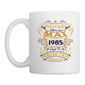 May 1985 Vintage Born in May 1985 Anniversary - Mug - white - Left