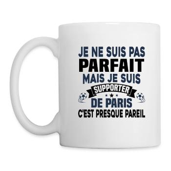 Pas parfait mais je suis supporter de Paris - Mug blanc - blanc - Gauche