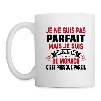 Pas parfait mais je suis supporter de Monaco - Mug blanc - blanc - Gauche
