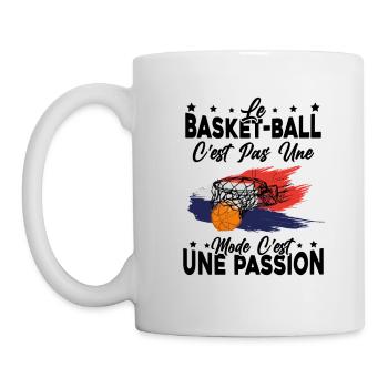 le basket ball Est Une Passion Cadeau - Mug blanc - blanc - Gauche