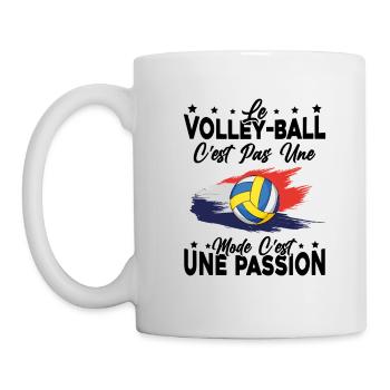 le Volley ball Est Une Passion idée Cadeau - Mug blanc - blanc - Gauche