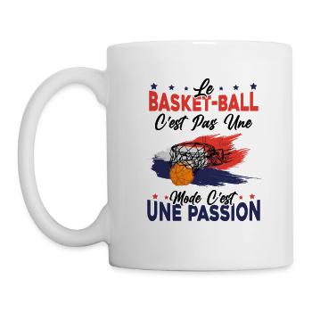 le basket ball Est Une Passion Cadeau - Mug blanc - blanc - Gauche