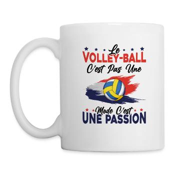 le Volley ball Est Une Passion idée Cadeau - Mug blanc - blanc - Gauche