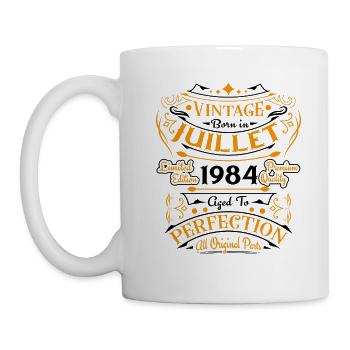 Made in July 1984 Vintage Anniversary 1984 - Mug - white - Left