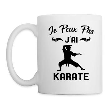 J'peux Pas j'ai Karate Cadeau Homme - Mug blanc - blanc - Gauche