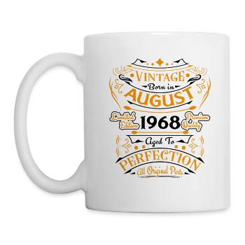 August 1968 Birthday gift - Mug - white - Left