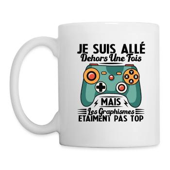 Cadeau Humour Console Graphisme Jeux Vidéo - Mug blanc - blanc - Gauche