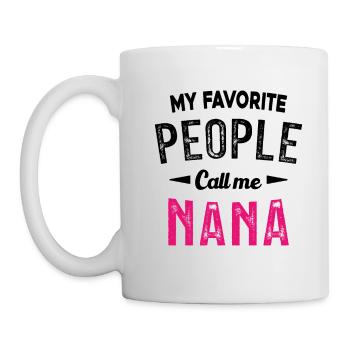 Mes personnes préférées m'appellent Nana - Mug blanc - blanc - Gauche