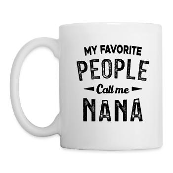 Mes personnes préférées m'appellent Nana - Mug blanc - blanc - Gauche