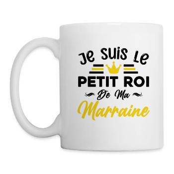 Je Suis le Petit Roi De Ma Marraine Cadeau Enfant - Mug blanc - blanc - Gauche