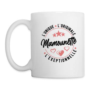 Mamounette L'unique L'originale L'exeptionnelle - Mug blanc - blanc - Gauche