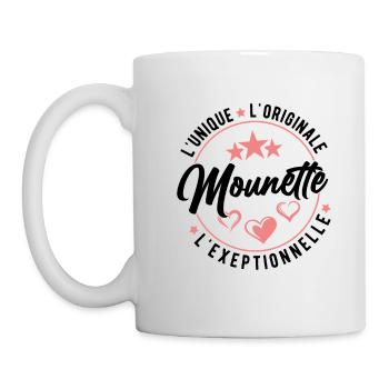 Mounette L'unique L'originale L'exeptionnelle - Mug blanc - blanc - Gauche