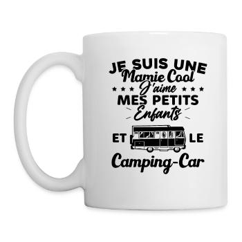 Mamie J'aime Mes Petite Enfants et le Camping Car - Mug blanc - blanc - Gauche