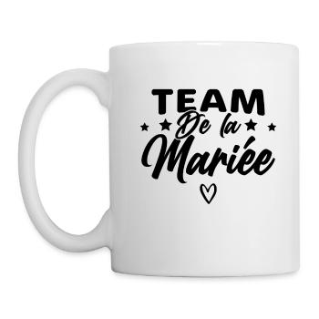 Team De La Mariée Evjf Enterrement Vie - Mug blanc - blanc - Gauche