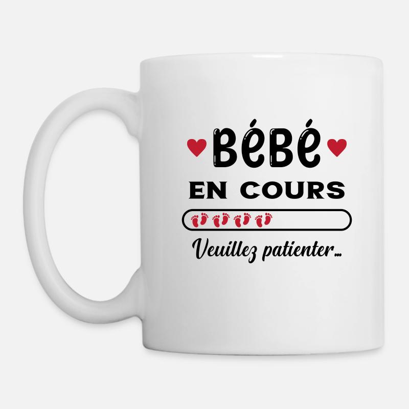 Bébé en cours - Mug blanc - blanc