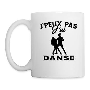 j'peux pas j'ai Danse - Humour Couple Cadeau - Mug blanc - blanc - Gauche