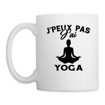 Je Peux Pas J'ai Yoga Cadeau - Mug blanc - blanc - Gauche