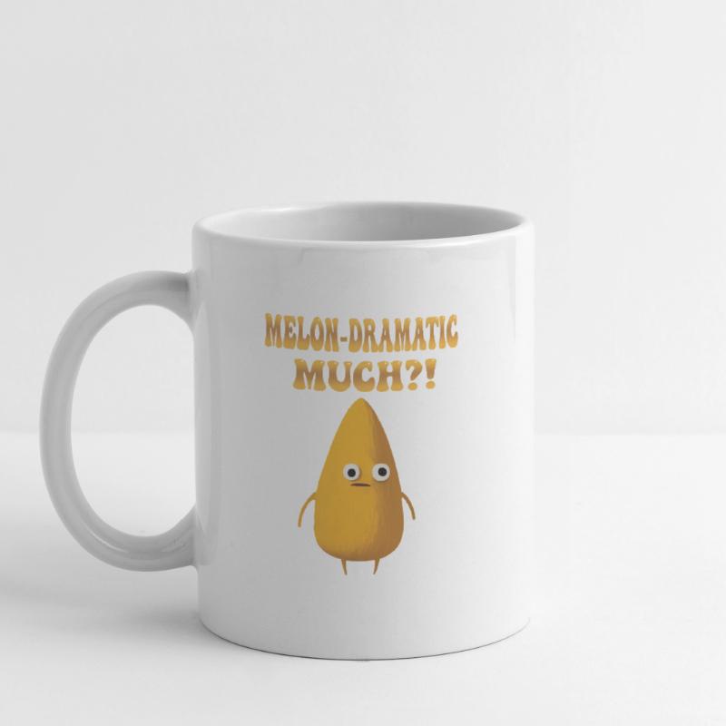 Melon-Dramatic Much - Melodramatic Honeydew Melon Mug