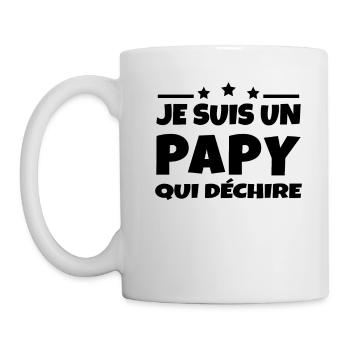 Je suis un papy qui déchire - Mug blanc - blanc - Gauche