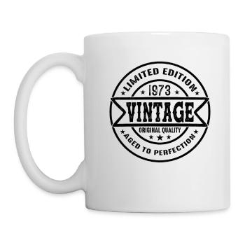 1973 Vintage Original 1973 Geburtstagsgeschenk - Tasse - Weiß - Links