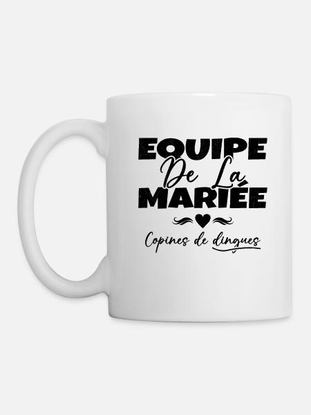 Equipe de la mariée copines de dingues - Mug blanc - blanc