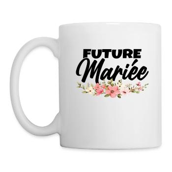 Femme Future Mariée Cadeau Femme EVJF Humour - Mug blanc - blanc - Gauche