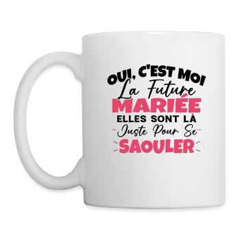 Future Mariée Idée Originale EVJF - Mug blanc - blanc - Gauche