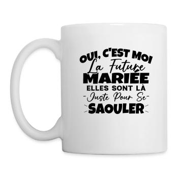 Future Mariée Idée Originale EVJF - Mug blanc - blanc - Gauche