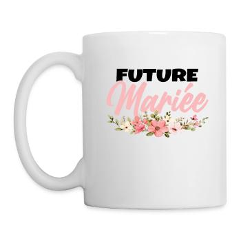 Femme Future Mariée Cadeau Femme EVJF Humour - Mug blanc - blanc - Gauche