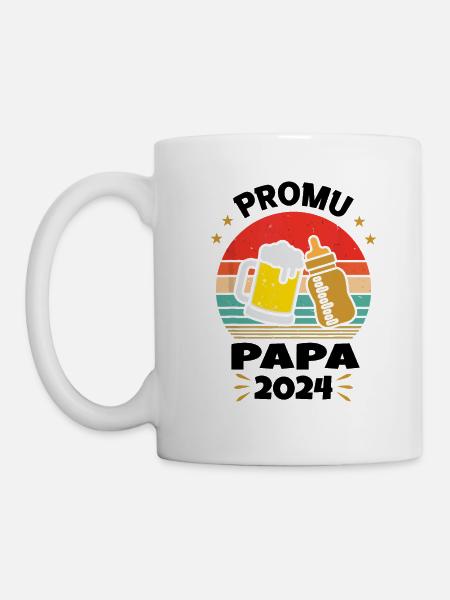 Promu Futur Papa 2024 - Mug blanc - blanc