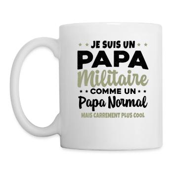 Homme Je Suis Papa Militaire Humour Cadeau soldats - Mug blanc - blanc - Gauche