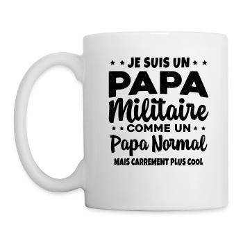 Homme Je Suis Papa Militaire Humour Cadeau soldats - Mug blanc - blanc - Gauche