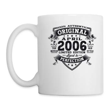 17th birthday man April Born 2006 Original - Mug - white - Left