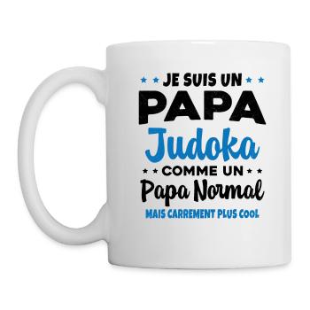 Homme Papa Judoka Humour Judo Cadeau - Mug blanc - blanc - Gauche