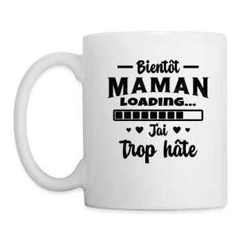 Bientôt Maman Cadeau Future Maman - Mug blanc - blanc - Gauche