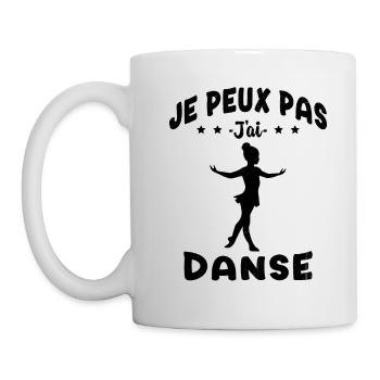 j'peux pas j'ai Danse - Humour Fille Cadeau - Mug blanc - blanc - Gauche