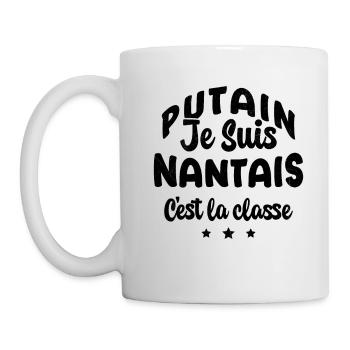 Je suis nantais c'est la classe - Mug blanc - blanc - Gauche