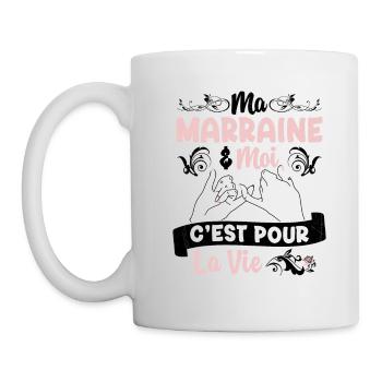 Ma Marraine & Filleule Cadeau Fille Amour - Mug blanc - blanc - Gauche