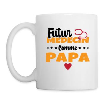 Futur Médecin Comme Papa Humour Docteur - Mug blanc - blanc - Gauche