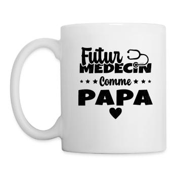 Futur Médecin Comme Papa Humour Docteur - Mug blanc - blanc - Gauche