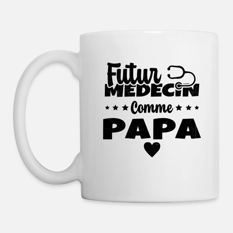 Futur Médecin Comme Papa Humour Docteur - Mug blanc - blanc