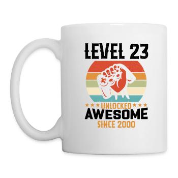 Niveau 23 complete 2000 Cadeau d'anniversaire - Mug blanc - blanc - Gauche