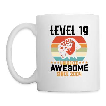 Level 19 Complete 2004 Birthday Gift - Mug - white - Left