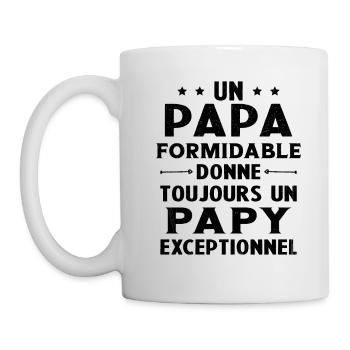Un papa formidable - Papy exceptionnel Cadeau - Mug blanc - blanc - Gauche