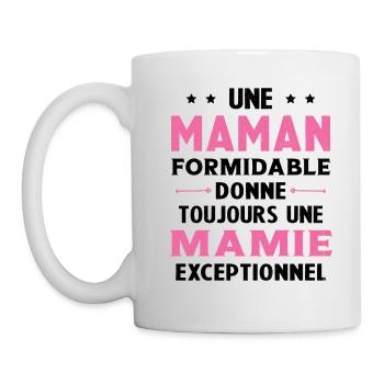Cadeau pour Grand-Mère - Une Mamie Exceptionnelle - Mug blanc - blanc - Gauche