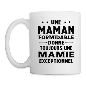 Cadeau pour Grand-Mère - Une Mamie Exceptionnelle - Mug blanc - blanc - Gauche
