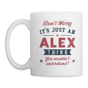 Its a Alex thing - Mug - white - Left